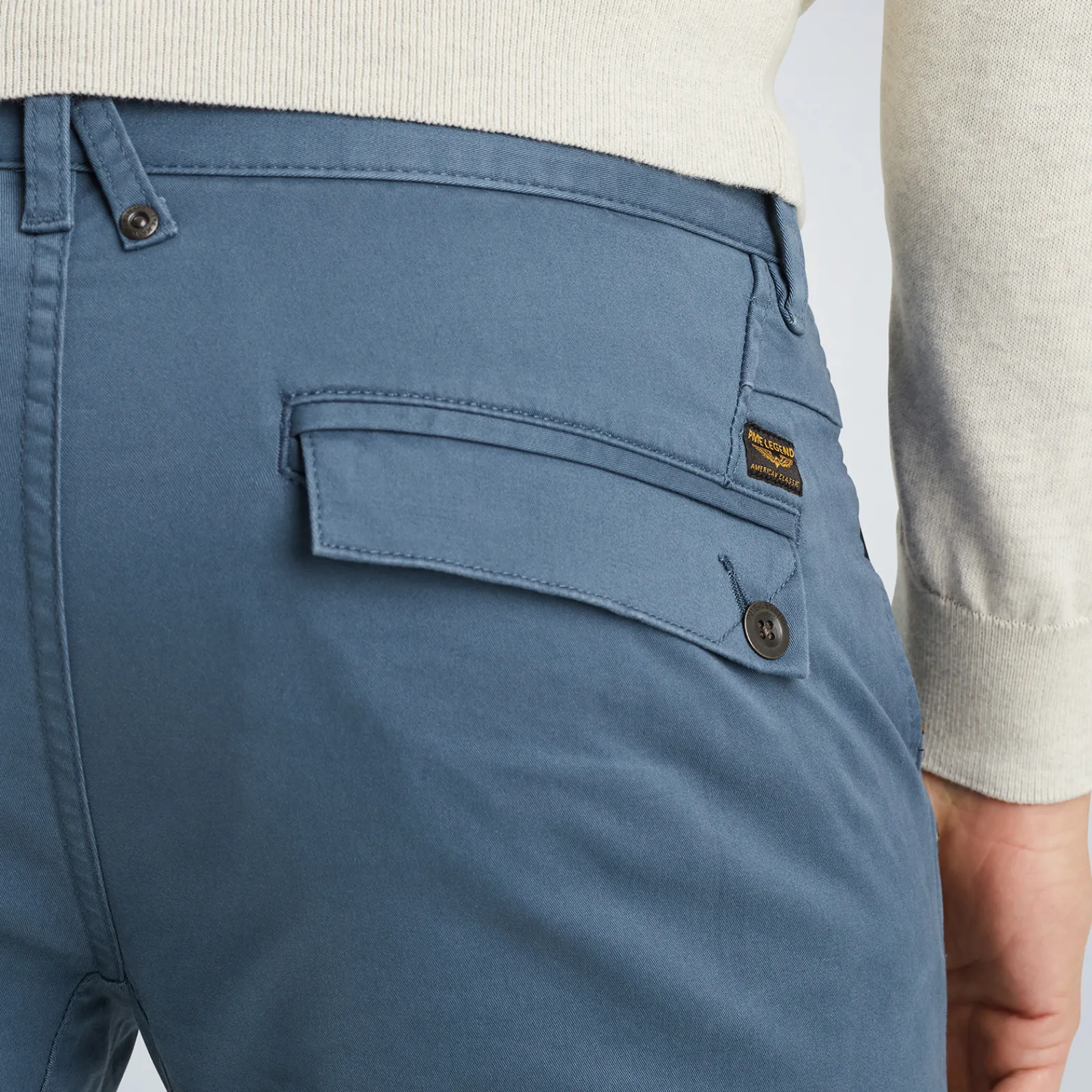 PME Legend American Classic Regular Fit Chino Blauw Discount