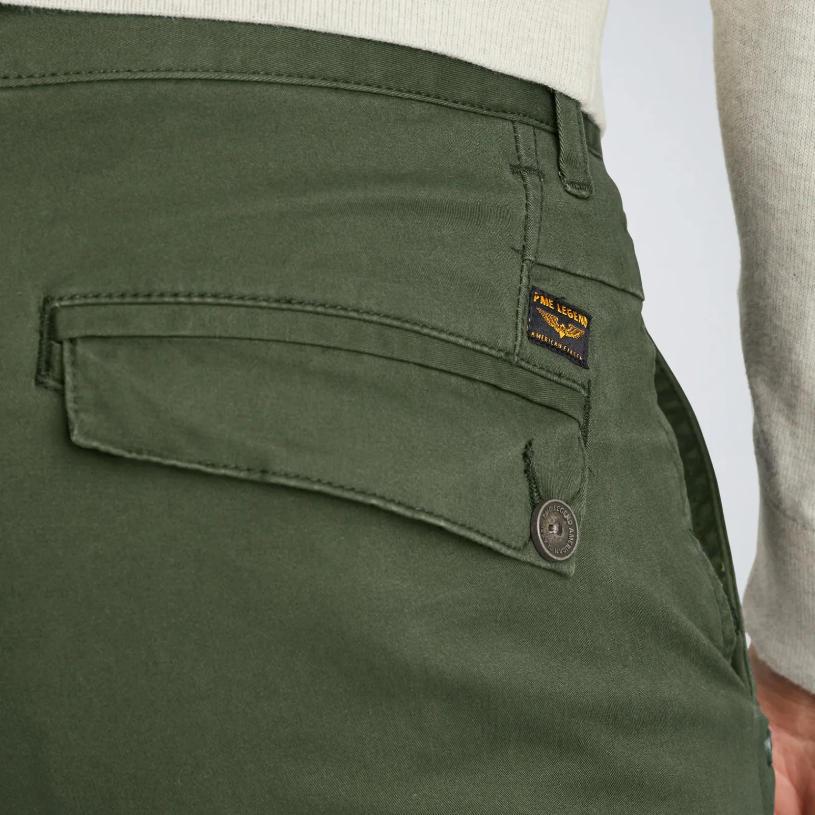 PME Legend American Classic Regular Fit Chino Groen Clearance