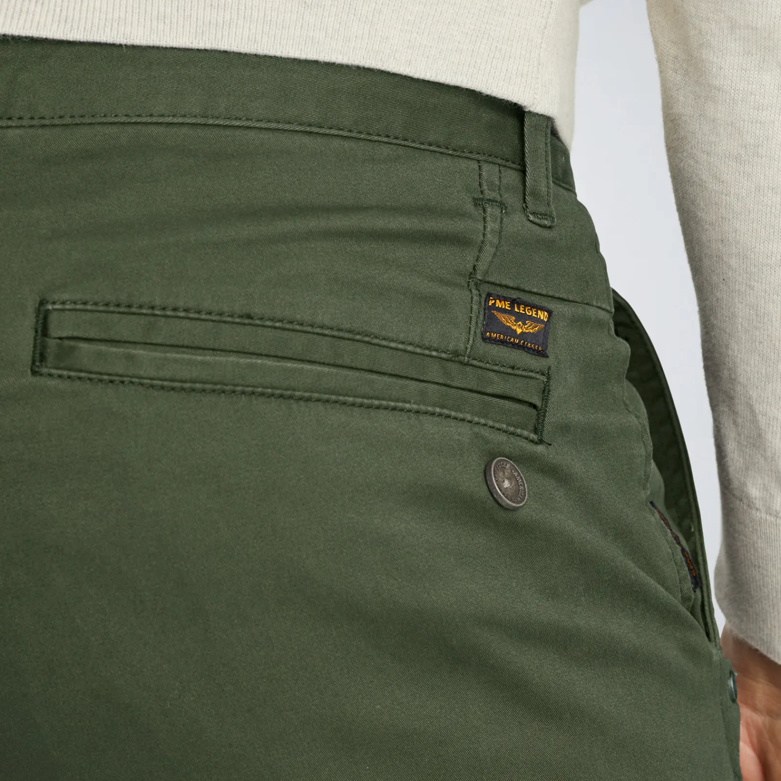 PME Legend American Classic Regular Fit Chino Groen Clearance