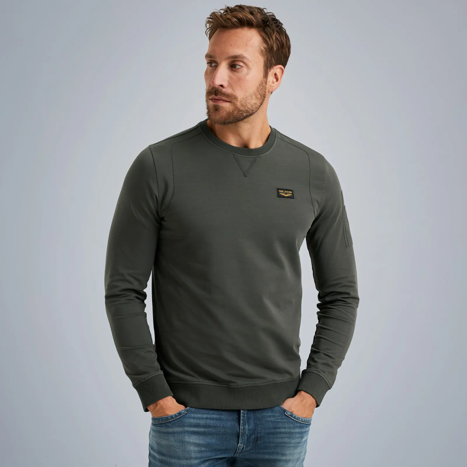 PME Legend American Classic Sweatshirt Groen Fashion