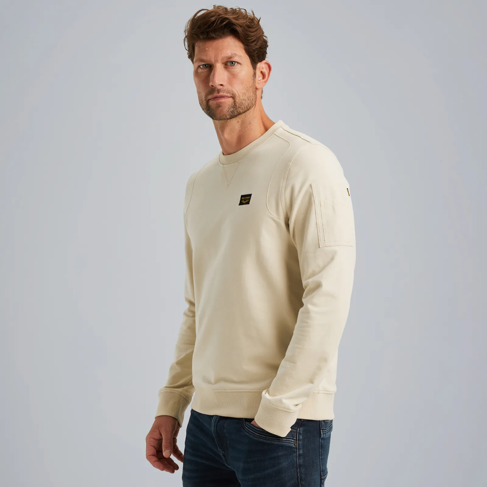 PME Legend American Classic Sweatshirt Beige Discount
