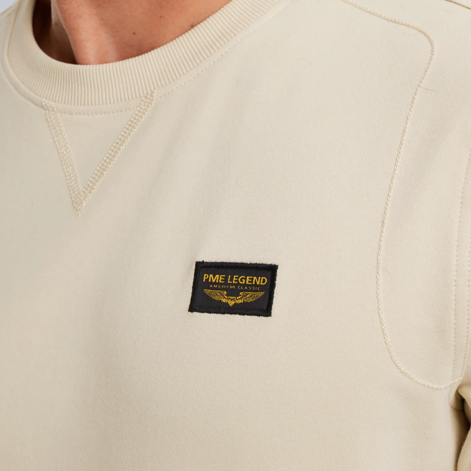 PME Legend American Classic Sweatshirt Beige Discount