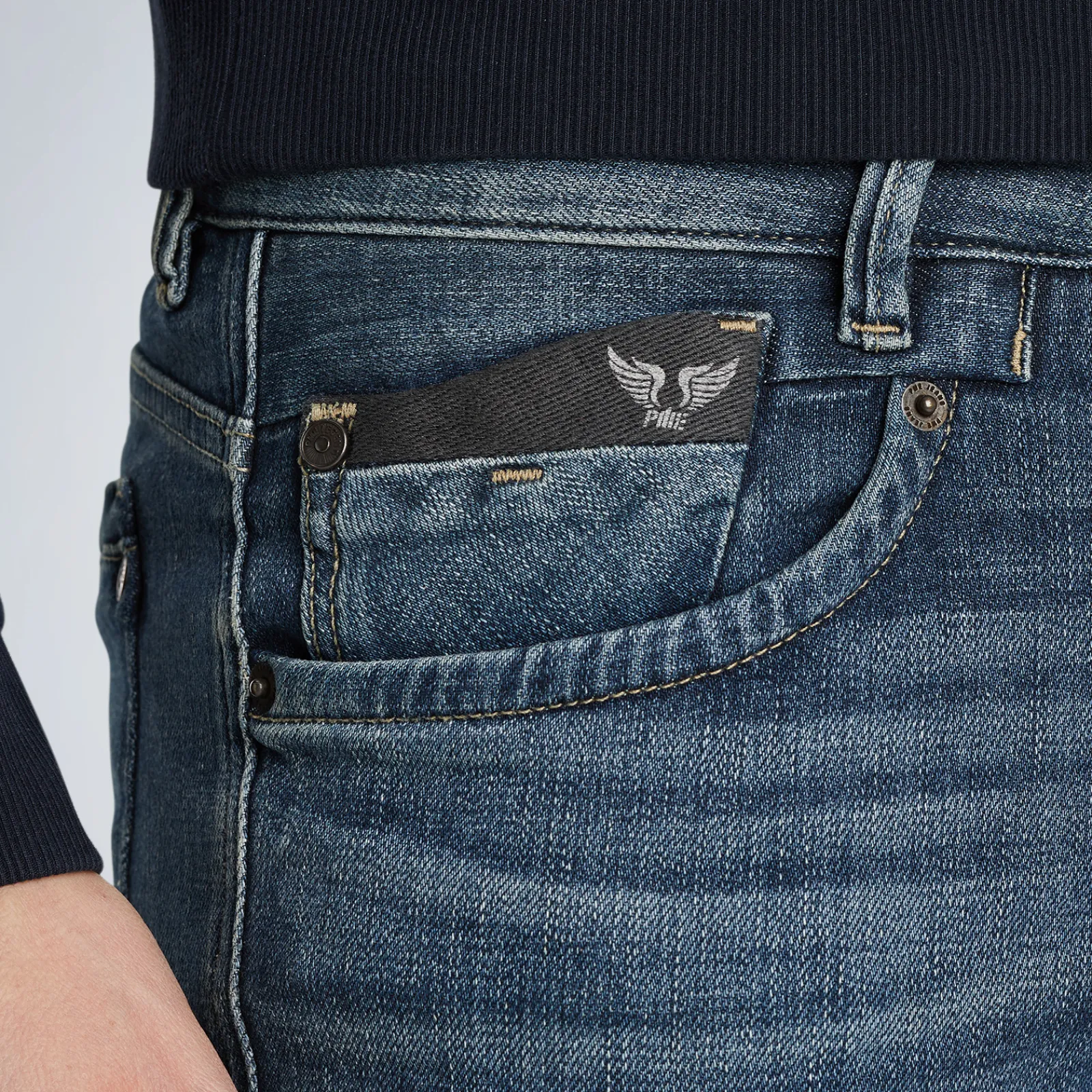 PME Legend Commander 3.0 Relaxed Fit Jeans Blauw Flash Sale