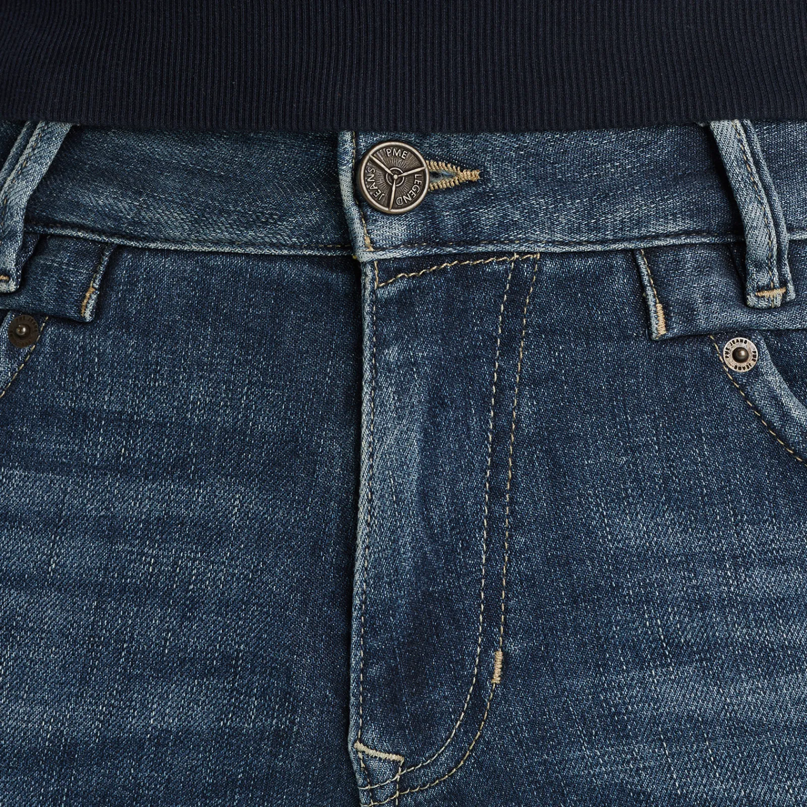 PME Legend Commander 3.0 Relaxed Fit Jeans Blauw Flash Sale