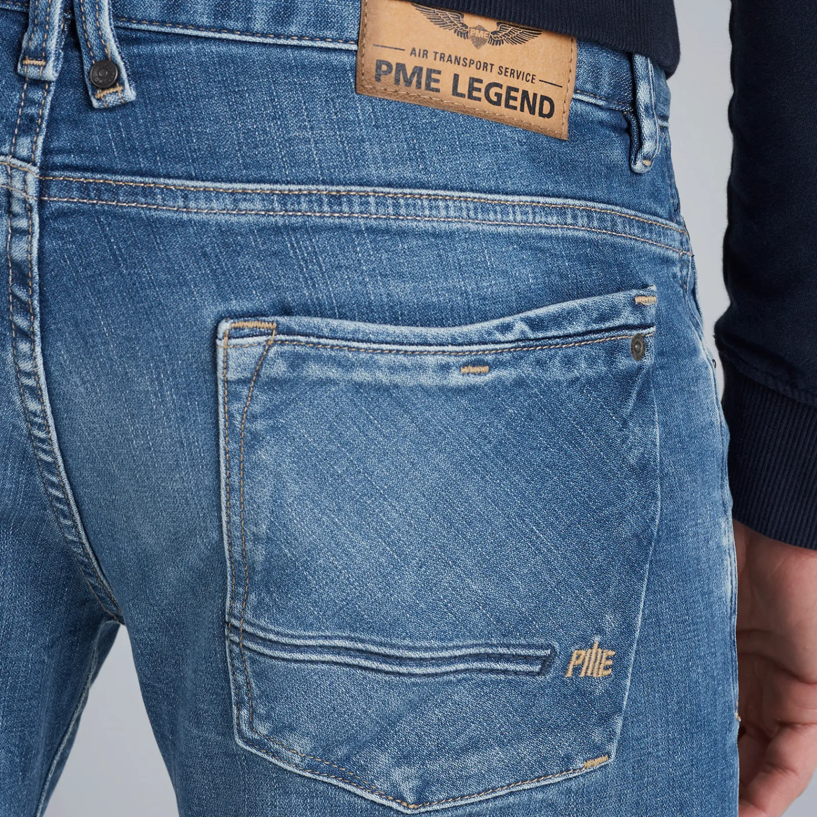 PME Legend Commander 3.0 Relaxed Fit Jeans Blauw Fashion
