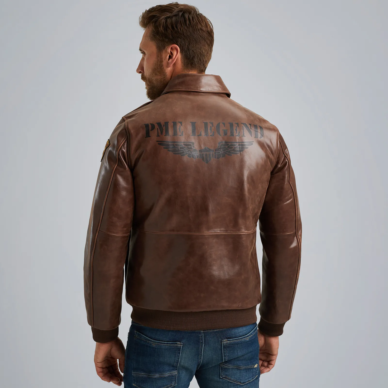 PME Legend Eagle Eye Leren Jas Bruin Best