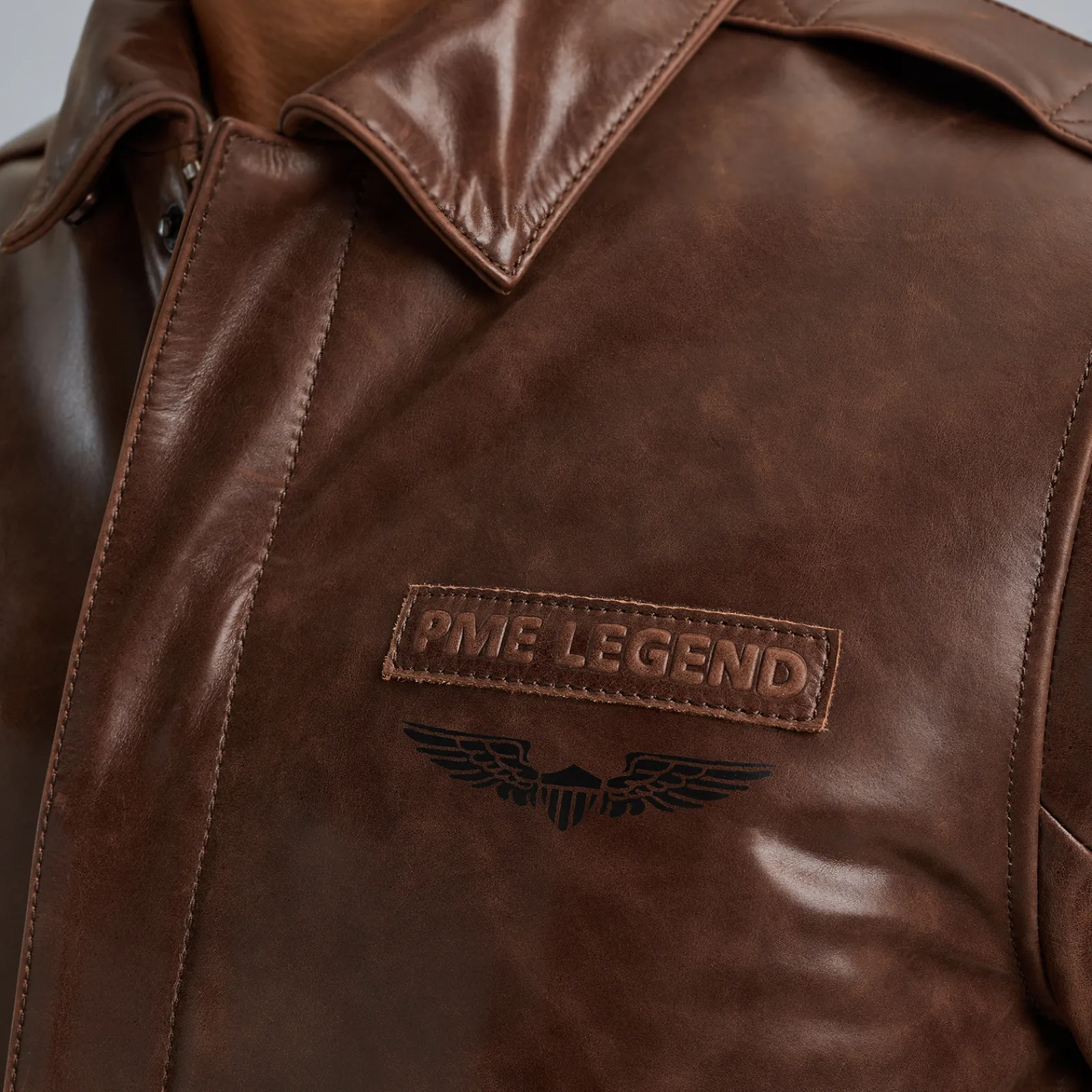 PME Legend Eagle Eye Leren Jas Bruin Best