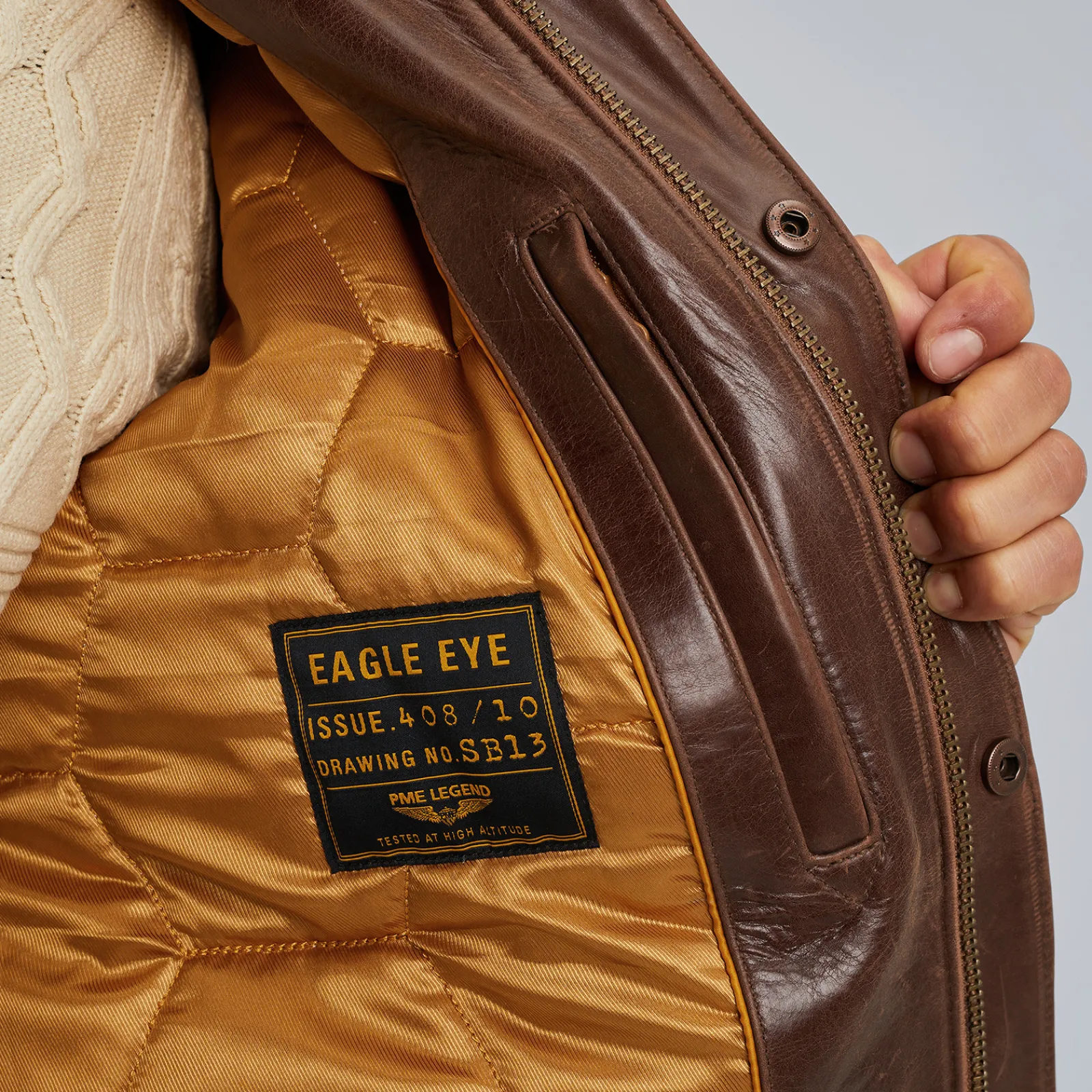 PME Legend Eagle Eye Leren Jas Bruin Best