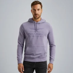 PME Legend Hoodie Met Artwork Paars Discount