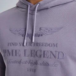 PME Legend Hoodie Met Artwork Paars Discount