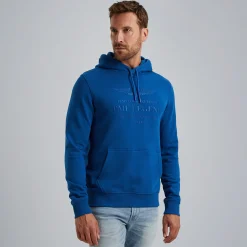 PME Legend Hoodie Met Artwork Blauw Sale