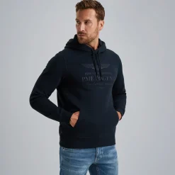 PME Legend Hoodie Met Artwork Blauw Clearance
