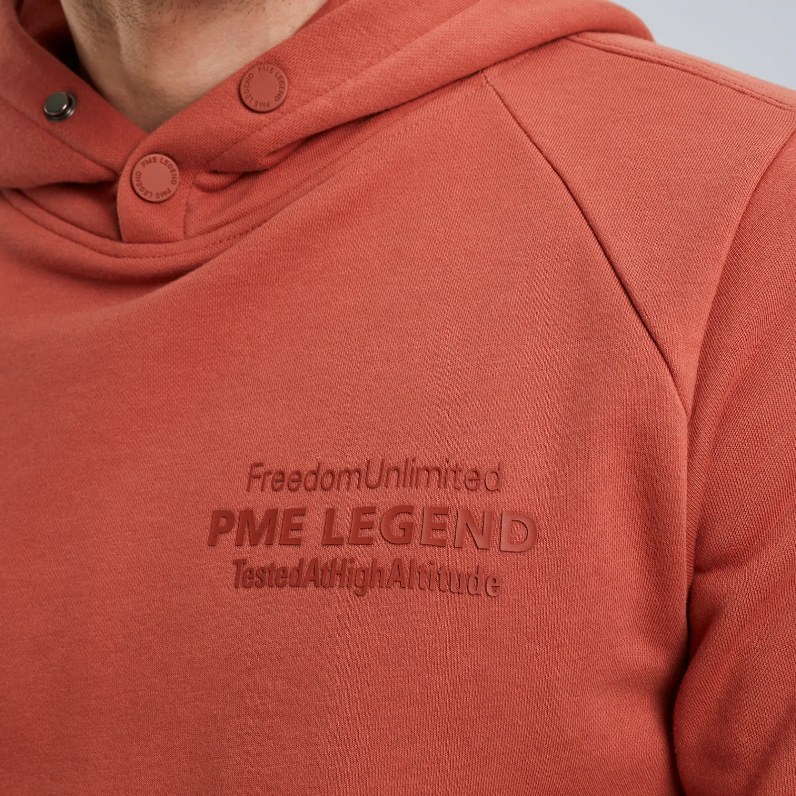 PME Legend Hoodie Van Terry Sweatstof Rood New