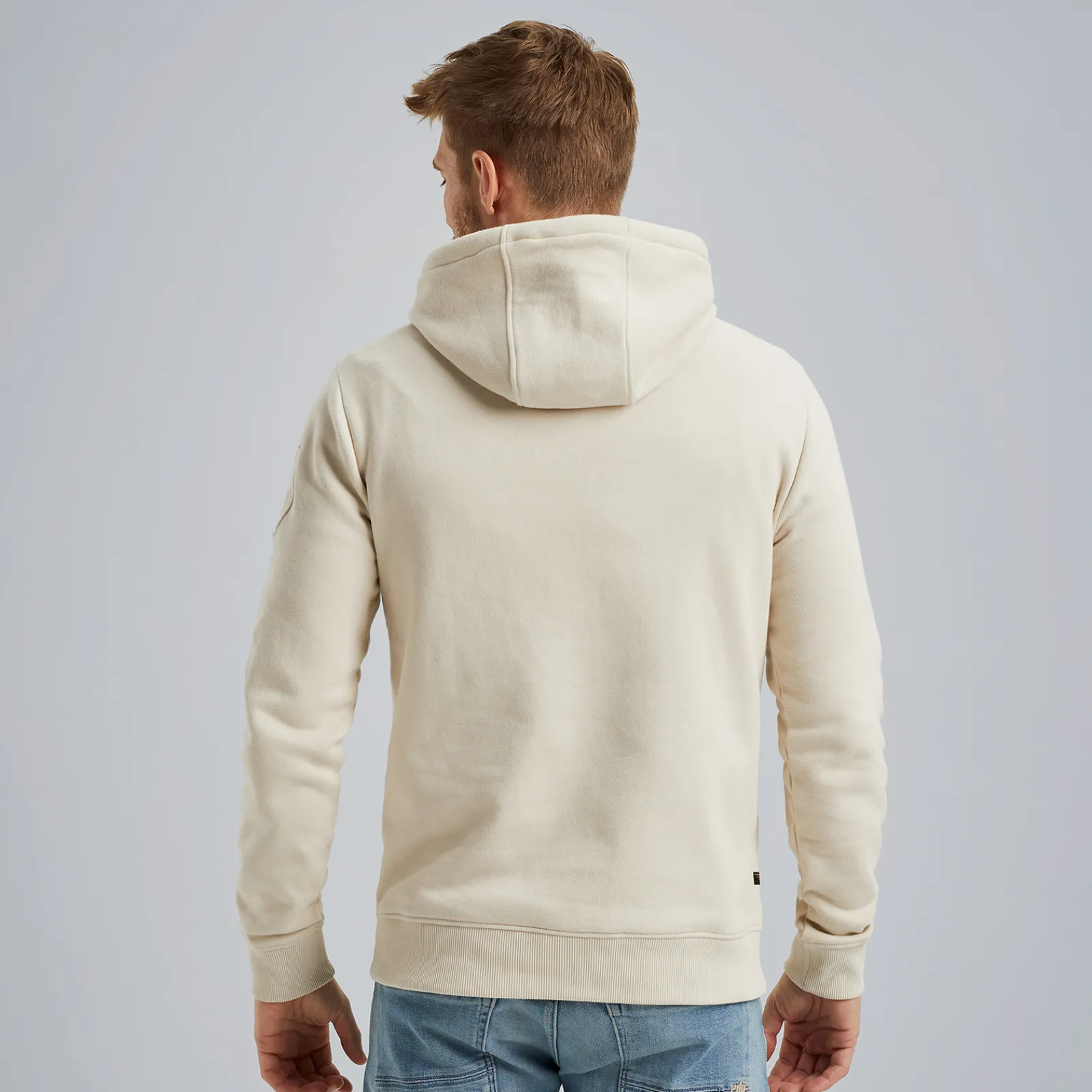 PME Legend Hoodie Van Terry Sweatstof Beige Best Sale