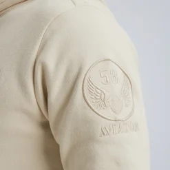 PME Legend Hoodie Van Terry Sweatstof Beige Best Sale