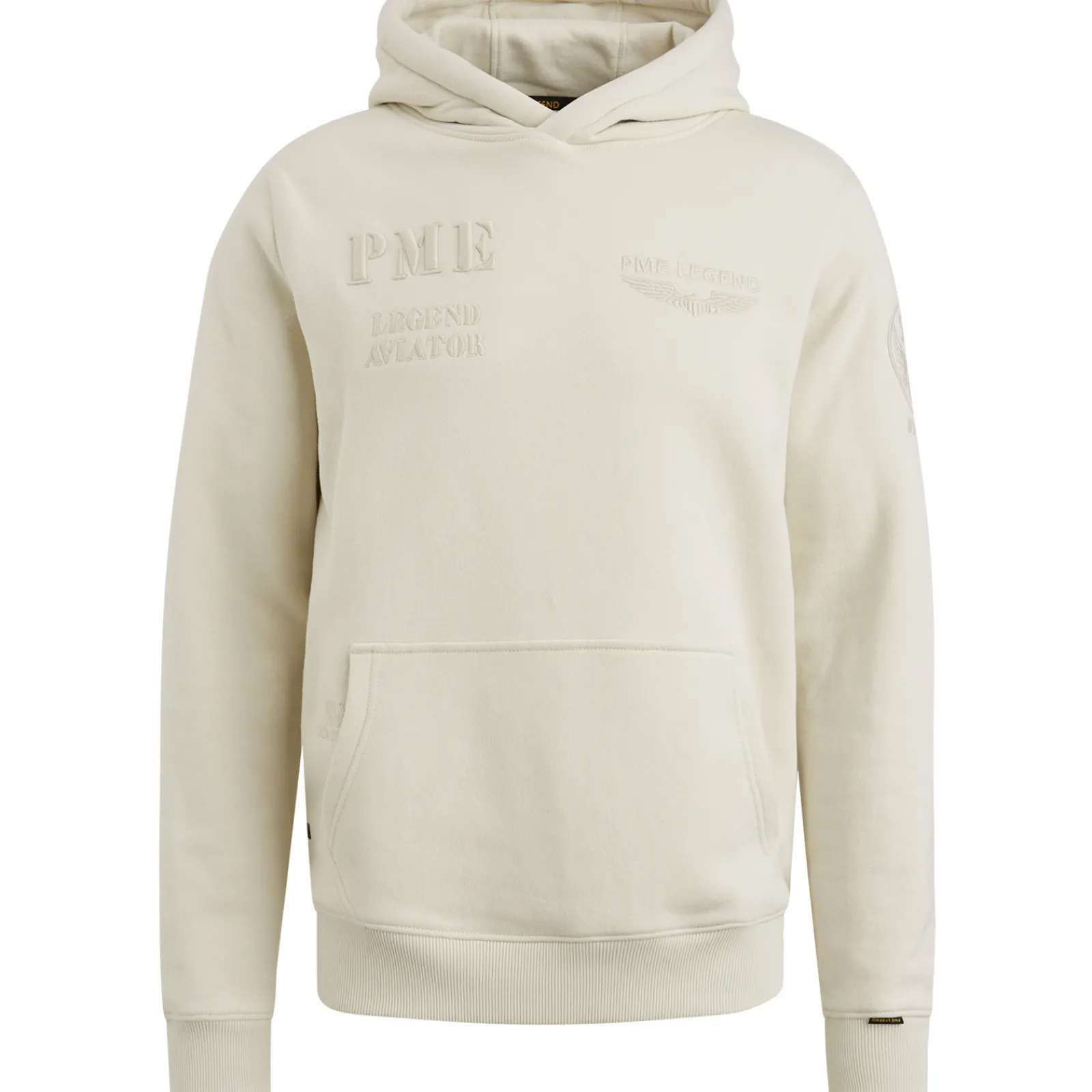 PME Legend Hoodie Van Terry Sweatstof Beige Best Sale