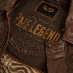 PME Legend Hudson Leren Jas Bruin Sale