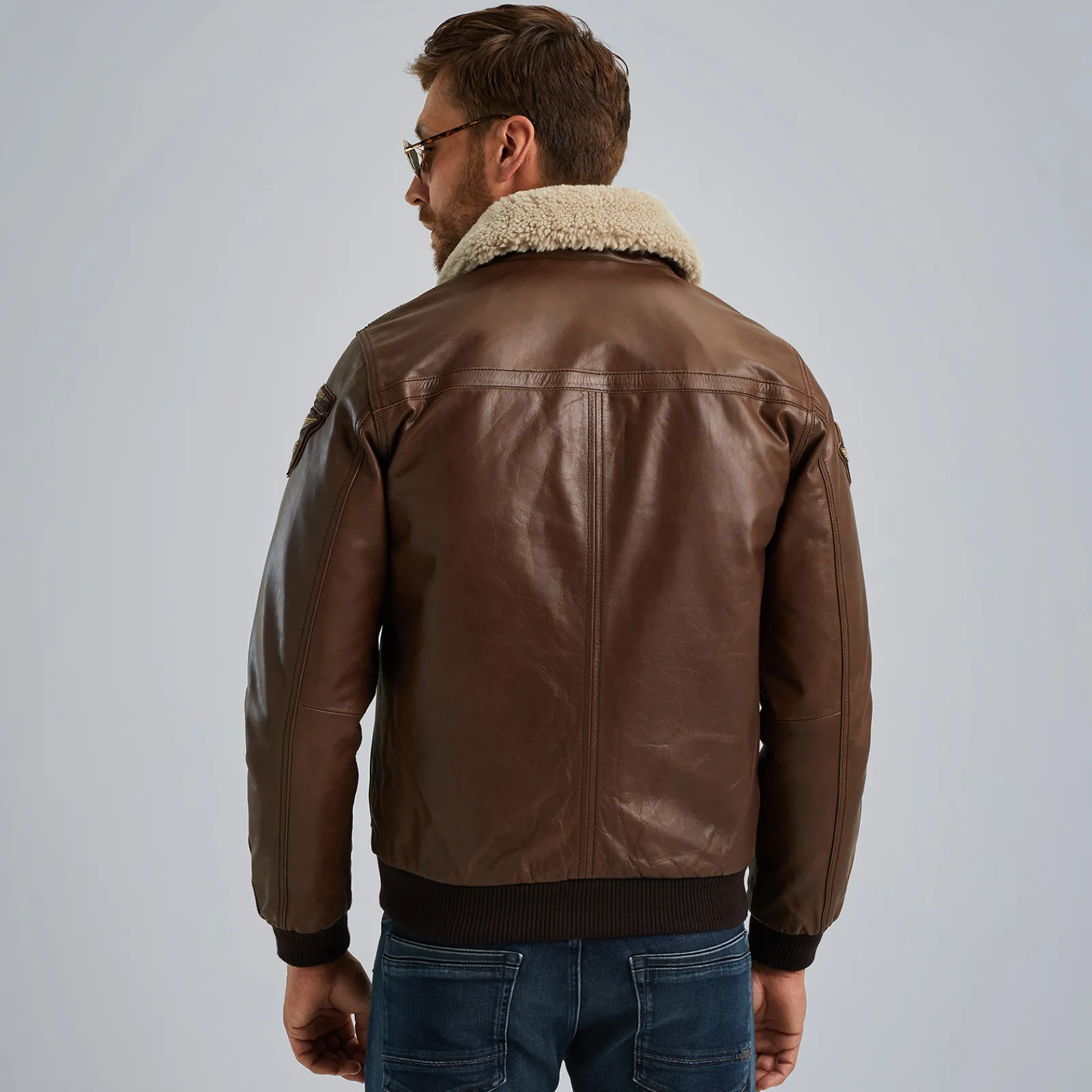 PME Legend Hudson Leren Jas Bruin Sale
