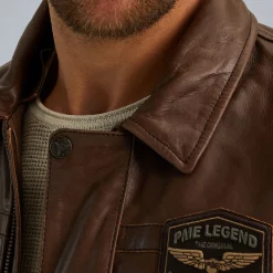 PME Legend Hudson Leren Jas Bruin Sale