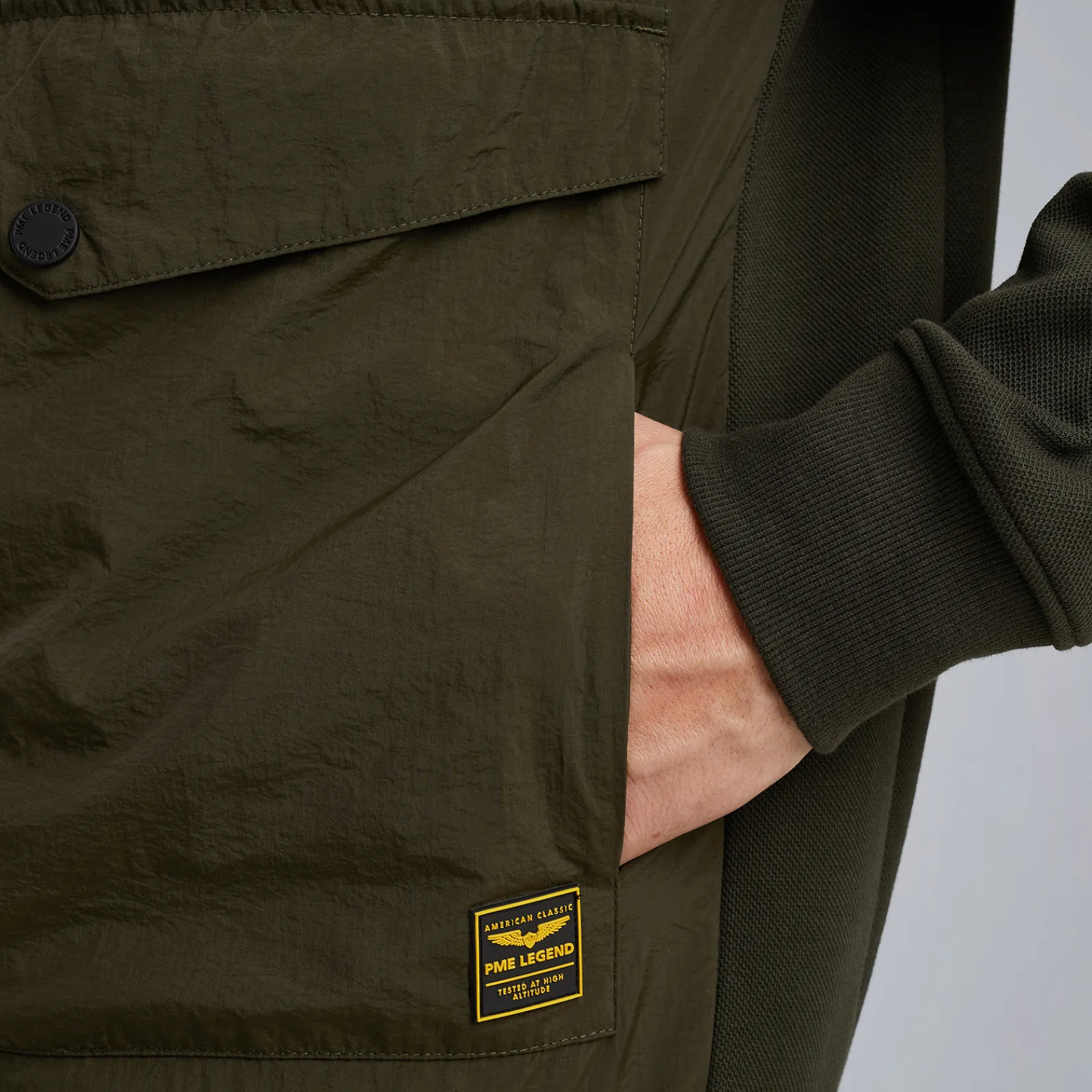 PME Legend Hybrid Jacket Met Capuchon Groen Best