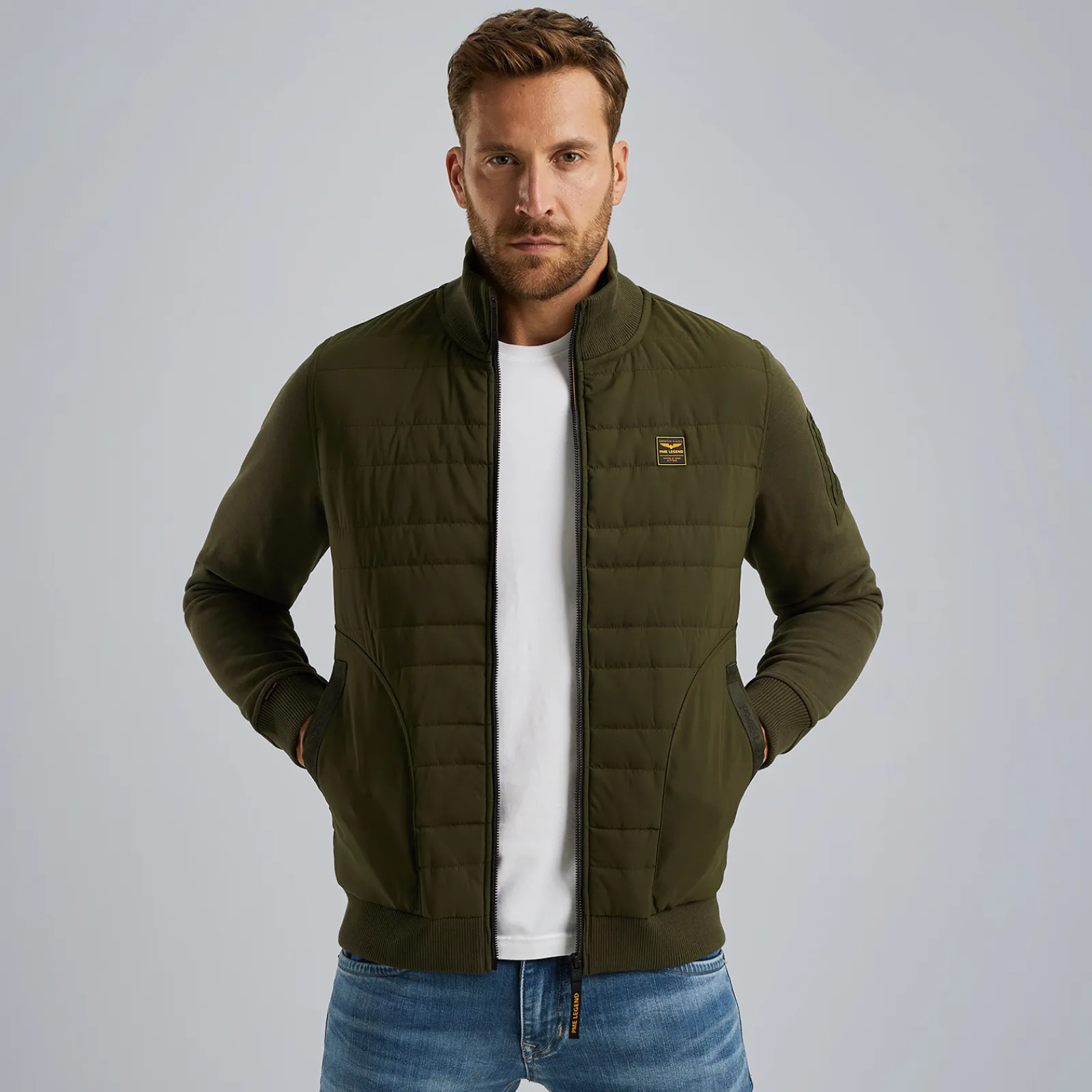 PME Legend Hybrid Jacket Met Ritssluiting Groen Online