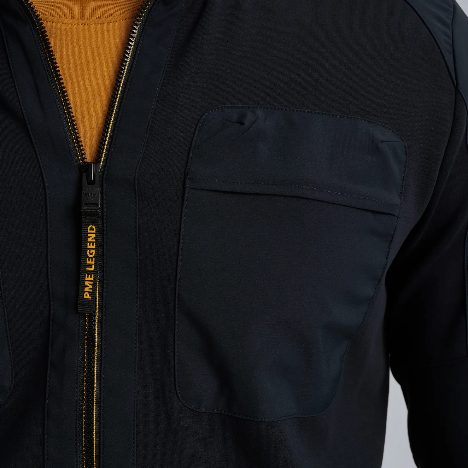 PME Legend Hybrid Jacket Van Een Materiaalmix Blauw Best