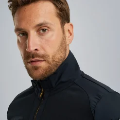 PME Legend Hybrid Jacket Van Een Materiaalmix Blauw Best