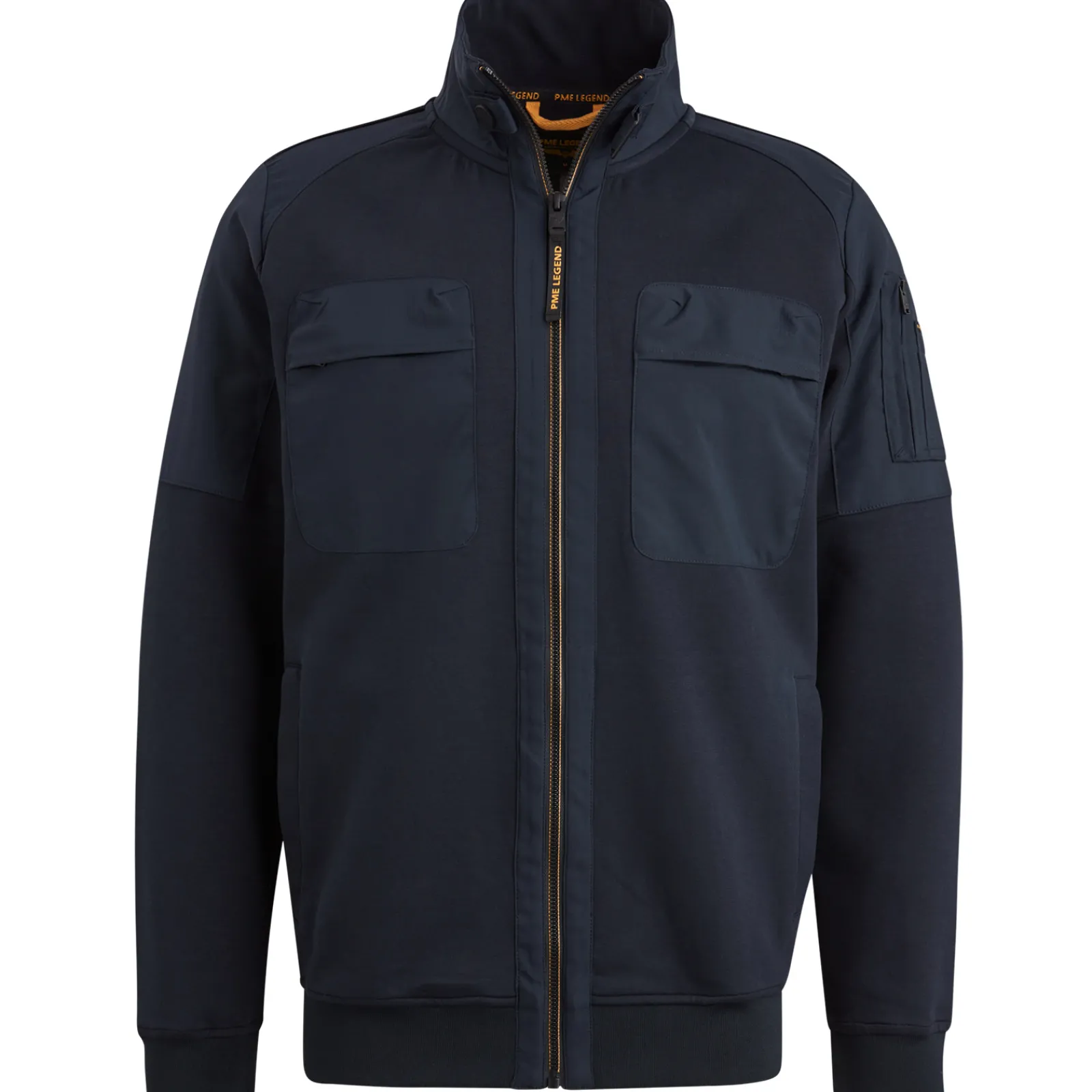 PME Legend Hybrid Jacket Van Een Materiaalmix Blauw Best