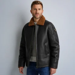 PME Legend Lammy Sheepskin Jacket Bruin Discount