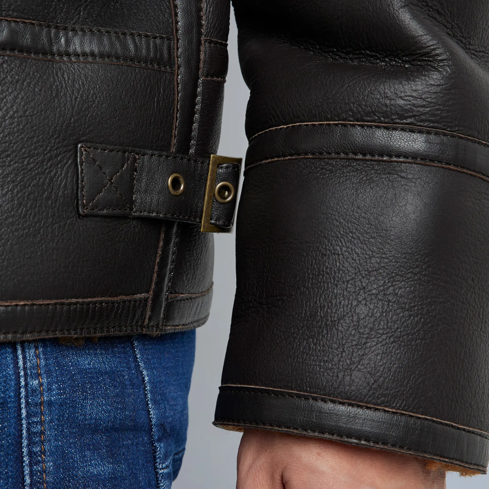 PME Legend Lammy Sheepskin Jacket Bruin Discount