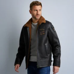 PME Legend Lammy Sheepskin Jacket Bruin Outlet