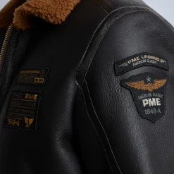 PME Legend Lammy Sheepskin Jacket Bruin Outlet