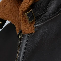 PME Legend Lammy Sheepskin Jacket Bruin Outlet