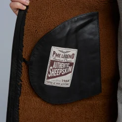 PME Legend Lammy Sheepskin Jacket Bruin Outlet