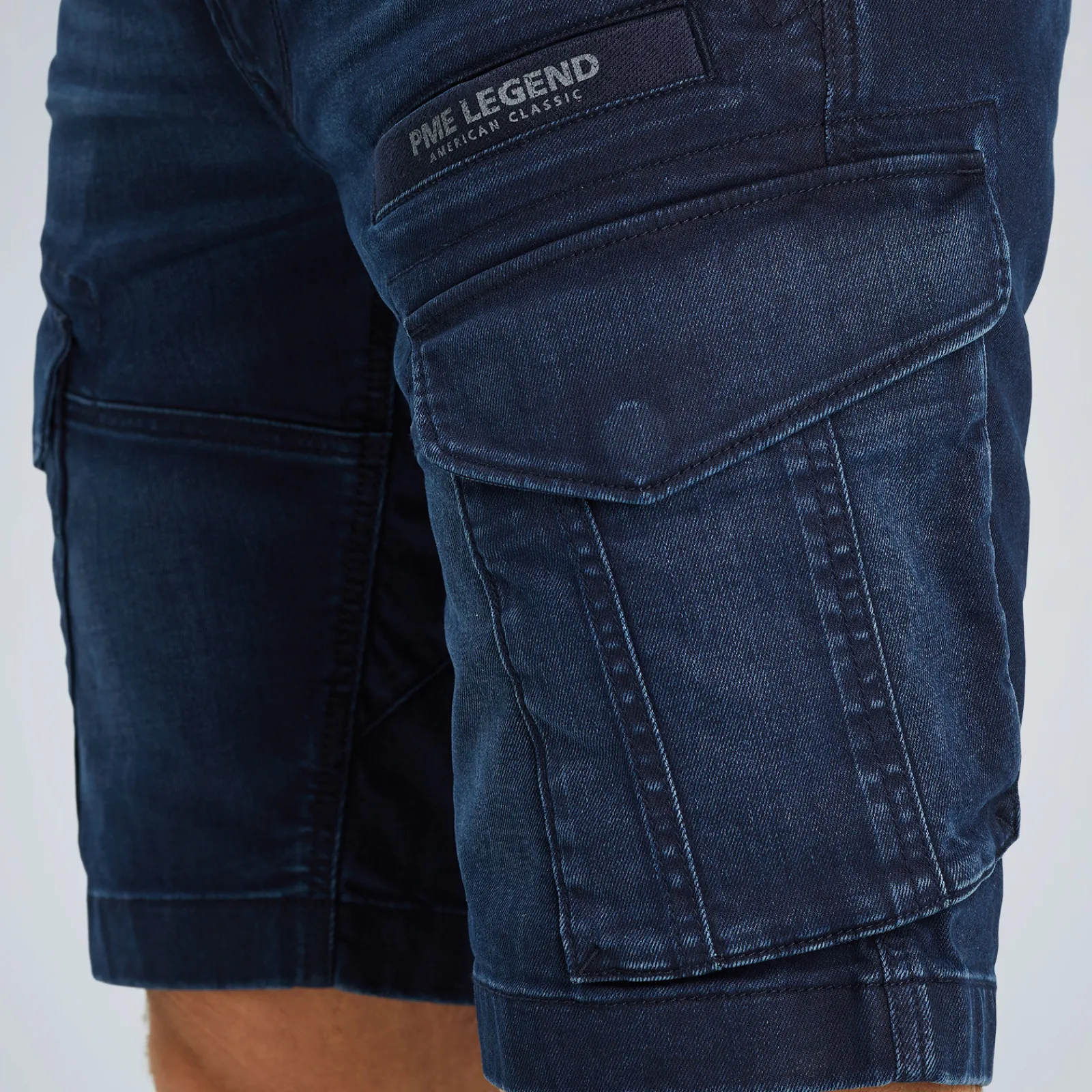 PME Legend Nordrop Tapered Fit Cargo Shorts Blauw Discount