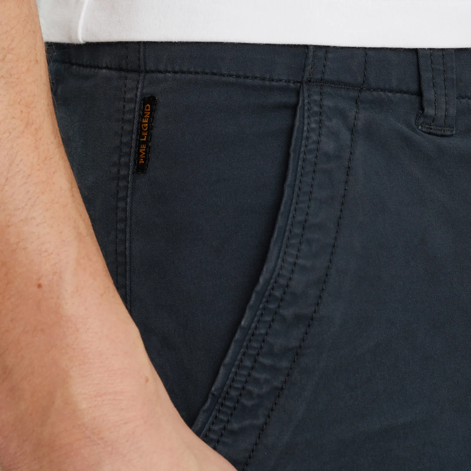 PME Legend Nordrop Tapered Fit Cargo Shorts Blauw Sale