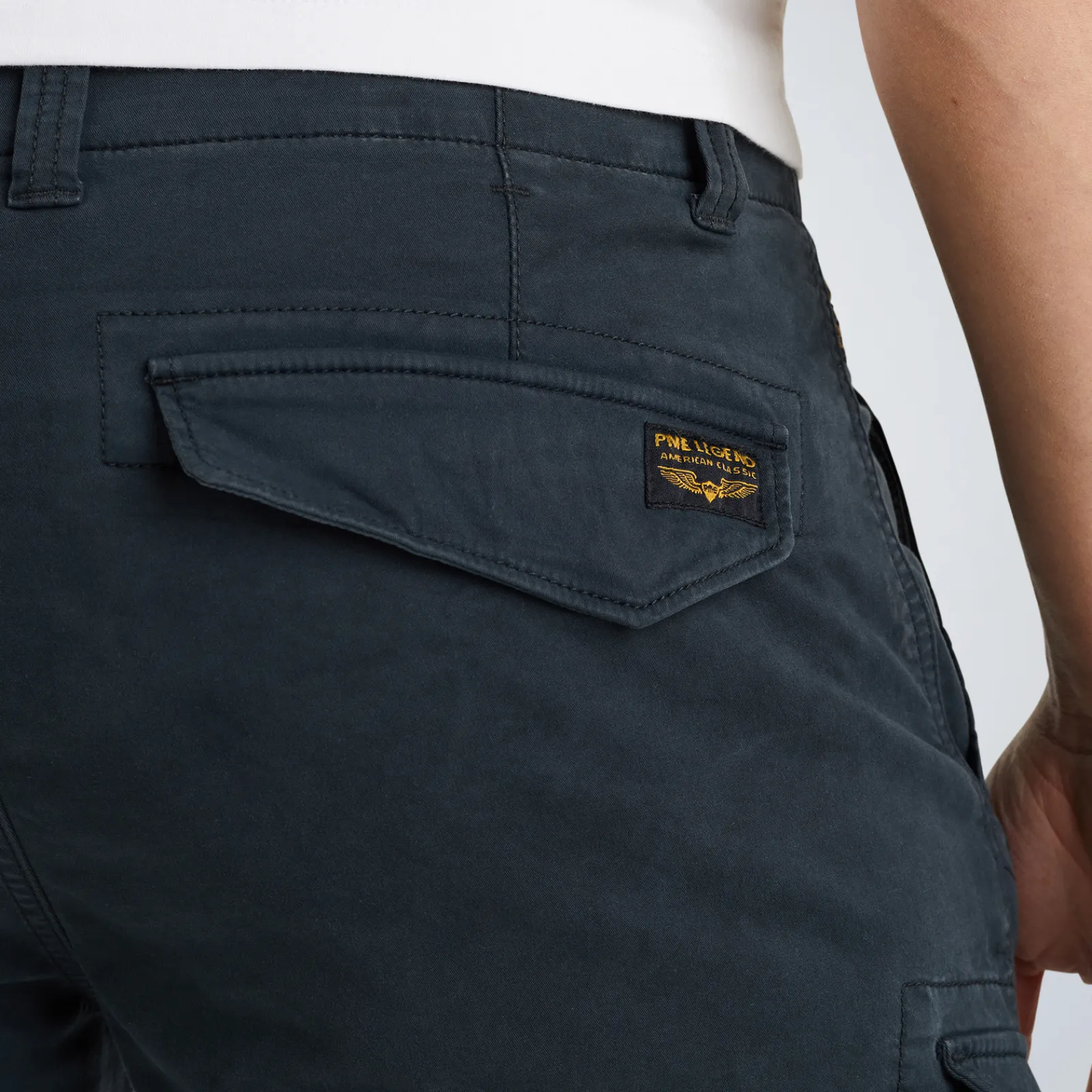 PME Legend Nordrop Tapered Fit Cargo Shorts Blauw Sale