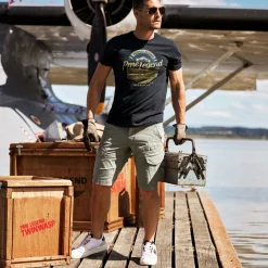 PME Legend Nordrop Tapered Fit Cargo Shorts Groen Sale