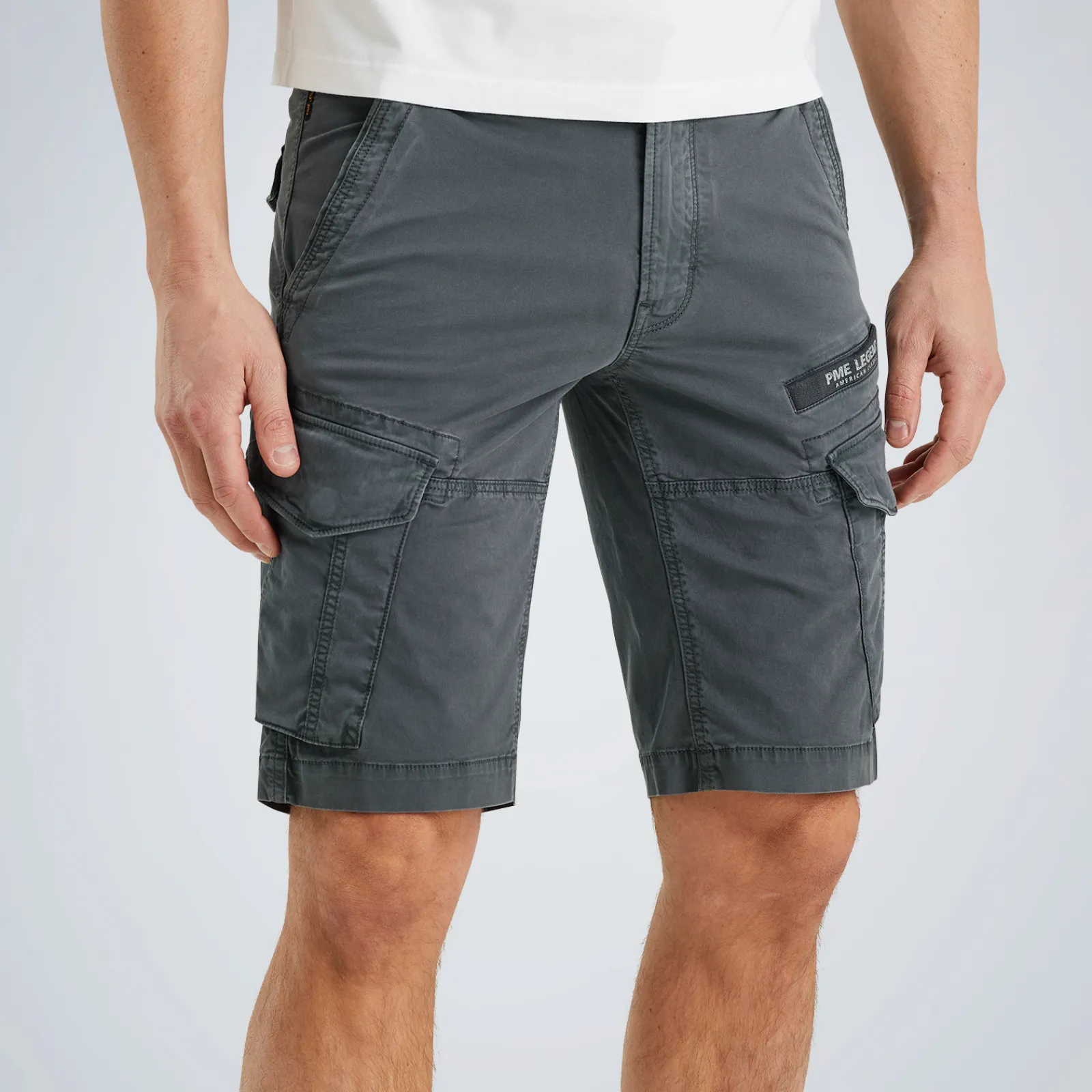 PME Legend Nordrop Tapered Fit Cargo Shorts Grijs Discount