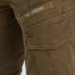 PME Legend Nordrop Tapered Fit Cargo Broek Met Print Bruin Discount