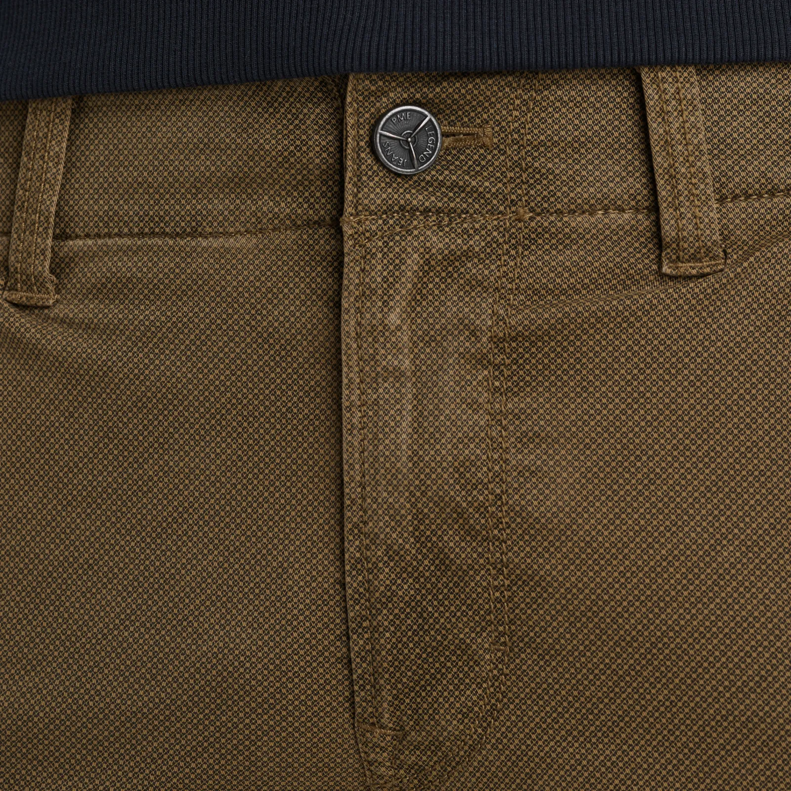 PME Legend Nordrop Tapered Fit Cargo Broek Met Print Bruin Discount