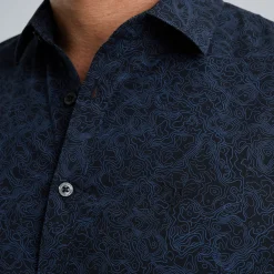 PME Legend Overhemd Met Allover Print Blauw Hot
