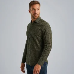 PME Legend Overhemd Met Allover Print Groen Clearance