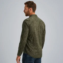 PME Legend Overhemd Met Allover Print Groen Clearance