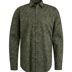 PME Legend Overhemd Met Allover Print Groen Clearance