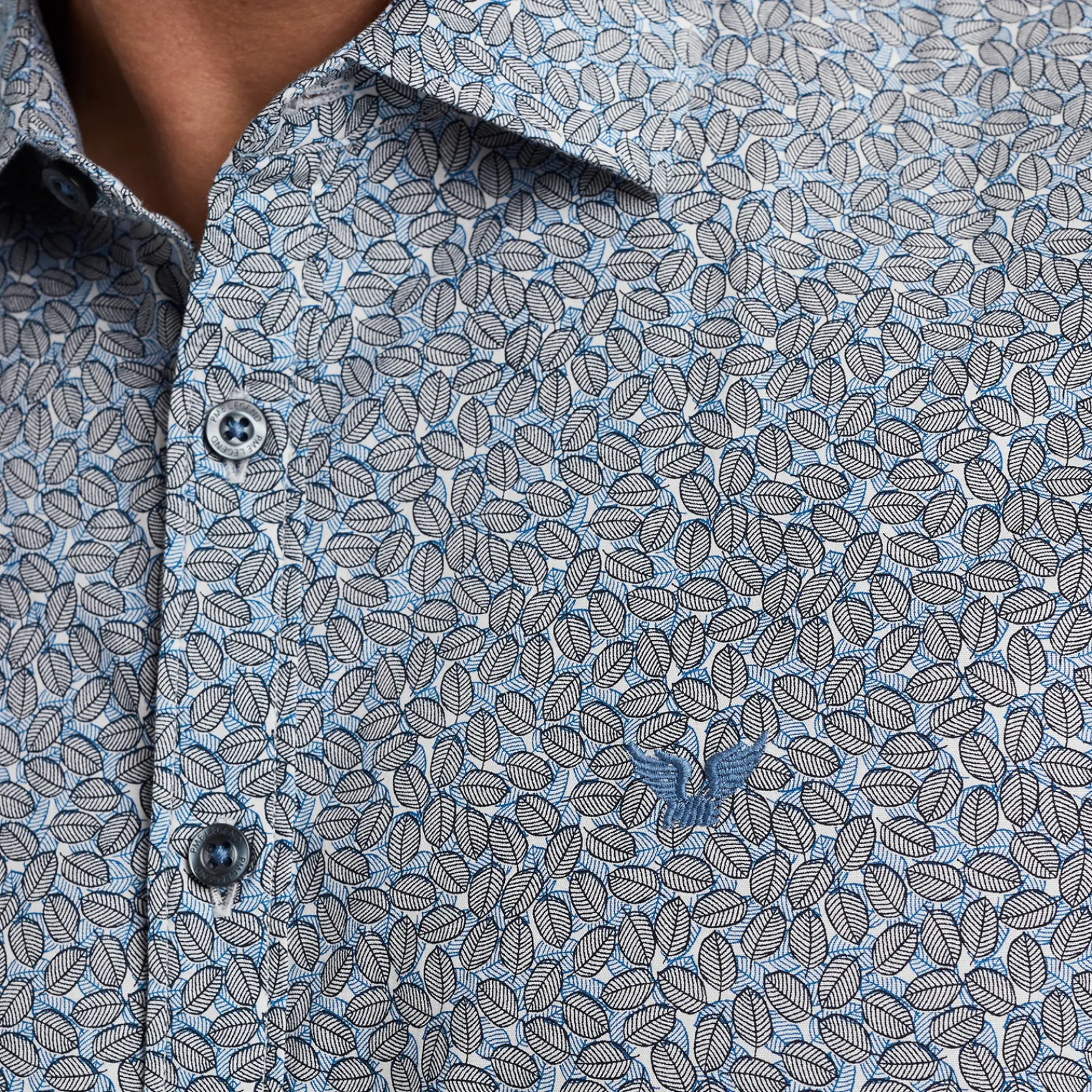 PME Legend Overhemd Met Allover Print Wit Hot