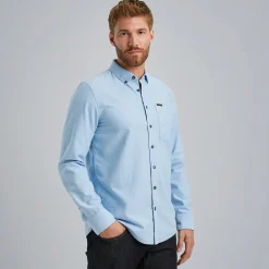 PME Legend Overhemd Met Borstzak Blauw Flash Sale
