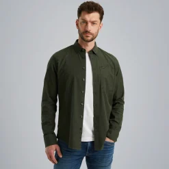 PME Legend Overhemd Met Borstzak Groen Flash Sale
