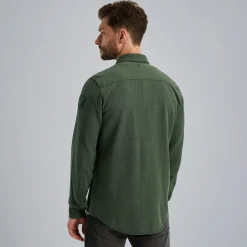 PME Legend Overhemd Met Herringbone Structuur Groen Shop