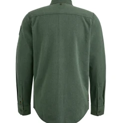 PME Legend Overhemd Met Herringbone Structuur Groen Shop